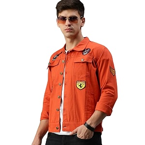 VOGATI Mens Denim Jacket