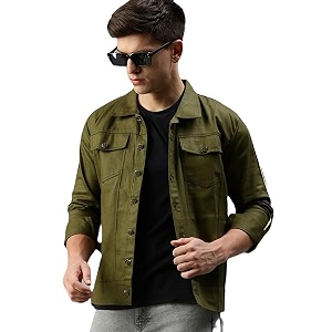 VOGATI Mens Denim Jacket