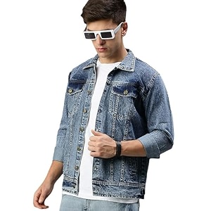 VOGATI Mens Denim Jacket