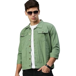 VOGATI Mens Denim Jacket
