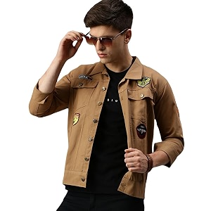 VOGATI Mens Denim Jacket