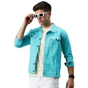VOGATI Mens Denim Jacket