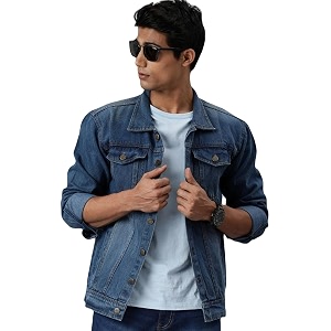 VOGATI Mens Denim Jacket