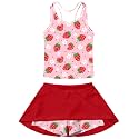Vogseek 4-9T Girls 2-Piece Bathing Suit Sleeveless Swimsuit Tankini Sets with Shorts Skirt Swimwear