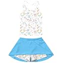 Vogseek 4-9T Girls 2-Piece Bathing Suit Sleeveless Swimsuit Tankini Sets with Shorts Skirt Swimwear