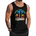 VOGSTART Mens Beach Tank Tops Summer Vacation Graphic Sleeveless Shirts