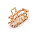 Vogue Hair Accessories Hair Clip Hair Claw Clutcher For Girls And Women - Gold (Vha_5)