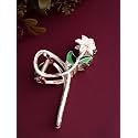 Vogue Hair Accessories Metal Flower Hair Claw Clip For Girls And Women Set of 1 (White_VogueA_417)