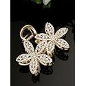 Vogue Hair Accessories Metal Flower Hair Claw Clip For Girls And Women Set of 1 (Gold_VogueA_408)