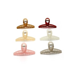 vogue hair accessories plastic hair claw hair clip for girls and women set of 6 vog_45