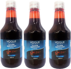 vogue wellness liver support tonic - liver syrup indigestion  liver detox_3 x 300ml