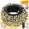 Voice Control 88Ft 240LED Christmas String Lights with Remote, Warm White