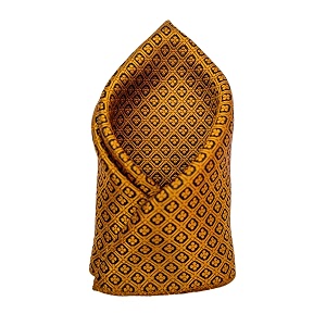 voici france men39s designer pocket square paisley satin microfiber free size gold