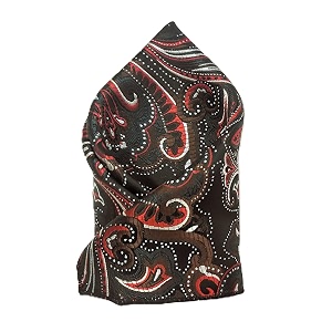 voici france men39s pocket square checked amp paisley design free size microfiber satin fabric