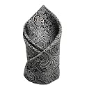 VOICI France Men's Pocket Square for Tuxedo Dinner Jacket Suit Sherwani or Bundy Paisley Design Satin Fabric Free Size