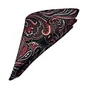 VOICI France Men's Pocket Square for Tuxedo Dinner Jacket Suit Sherwani or Bundy Paisley Design Satin Fabric Free Size
