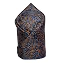 VOICI France Men's Pocket Square for Tuxedo Dinner Jacket Suit Sherwani or Bundy Paisley Design Satin Fabric Free Size
