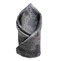 VOICI France Men's Pocket Square for Tuxedo Dinner Jacket Suit Sherwani or Bundy Paisley Design Satin Fabric Free Size