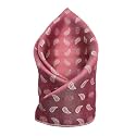 VOICI France Men's Pocket Square for Tuxedo Dinner Jacket Suit Sherwani or Bundy Paisley Design Satin Fabric Free Size