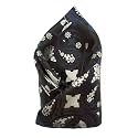 VOICI France Men's Pocket Square, checked &amp; paisley design, free size, Microfiber Satin fabric