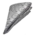 VOICI France Men's Pocket Square for Tuxedo Dinner Jacket Suit Sherwani or Bundy Paisley Design Satin Fabric Free Size
