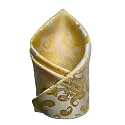 VOICI France Men's Pocket Square for Tuxedo Dinner Jacket Suit Sherwani or Bundy Paisley Design Satin Fabric Free Size