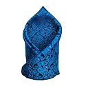 VOICI France Men's Pocket Square for Tuxedo Dinner Jacket Suit Sherwani or Bundy Paisley Design Satin Fabric Free Size