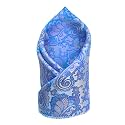 VOICI France Men's Pocket Square for Tuxedo Dinner Jacket Suit Sherwani or Bundy Paisley Design Satin Fabric Free Size