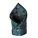 VOICI France Men's Pocket Square for Tuxedo Dinner Jacket Suit Sherwani or Bundy Paisley Design Satin Fabric Free Size