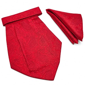 voici france mens paisley cravat ascot necktie pocket square microfiber fabric free size