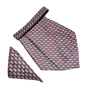 voici france mens paisley cravat ascot necktie pocket square microfiber fabric free size