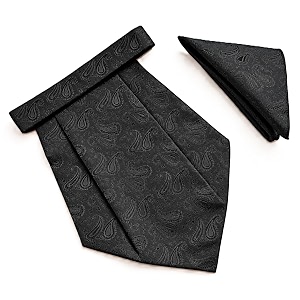 voici france mens paisley cravat ascot necktie pocket square microfiber fabric free size