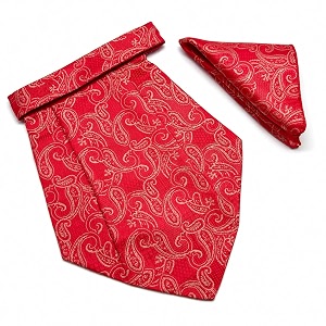 voici france mens paisley cravat ascot necktie pocket square microfiber fabric free size