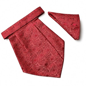 voici france mens paisley cravat ascot necktie pocket square microfiber fabric free size