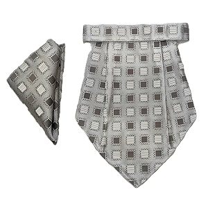 voici france mens paisley cravat ascot necktie pocket square microfiber fabric free size