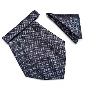 voici france mens paisley cravat ascot necktie pocket square microfiber fabric free size