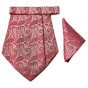 voici france mens paisley cravat ascot necktie pocket square microfiber fabric free size