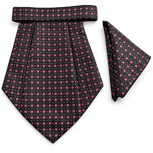 voici france mens paisley cravat ascot necktie pocket square microfiber fabric free size