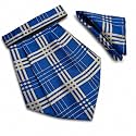 VOICI France Mens Paisley Cravat ascot NeckTie Pocket Square Microfiber Fabric Free Size
