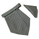 VOICI France Mens Paisley Cravat ascot NeckTie Pocket Square Microfiber Fabric Free Size