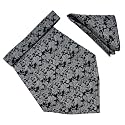 VOICI France Mens Paisley Cravat ascot NeckTie Pocket Square Microfiber Fabric Free Size
