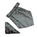 VOICI France Mens Paisley Cravat ascot NeckTie Pocket Square Microfiber Fabric Free Size