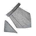 VOICI France Mens Paisley Cravat ascot NeckTie Pocket Square Microfiber Fabric Free Size