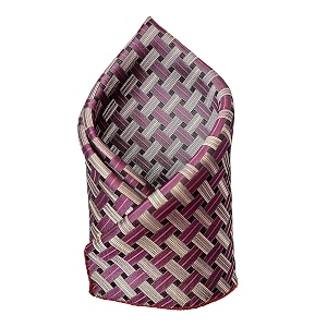 voici france premium black amp silver paisley pocket square for men  luxury jacquard woven formal suit hanky  wedding party amp business wear