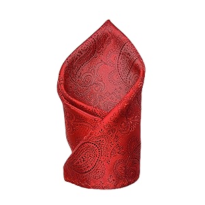 voici france premium black amp silver paisley pocket square for men  luxury jacquard woven formal suit hanky  wedding party amp business wear