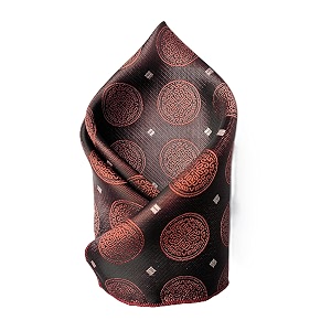 voici france premium black amp silver paisley pocket square for men  luxury jacquard woven formal suit hanky  wedding party amp business wear