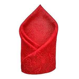 voici france premium black amp silver paisley pocket square for men  luxury jacquard woven formal suit hanky  wedding party amp business wear