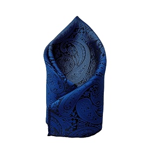 voici france premium black amp silver paisley pocket square for men  luxury jacquard woven formal suit hanky  wedding party amp business wear
