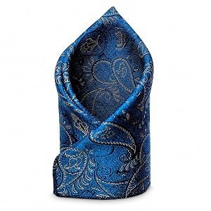 voici france premium black amp silver paisley pocket square for men  luxury jacquard woven formal suit hanky  wedding party amp business wear