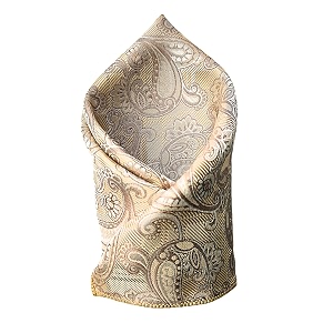 voici france premium black amp silver paisley pocket square for men  luxury jacquard woven formal suit hanky  wedding party amp business wear